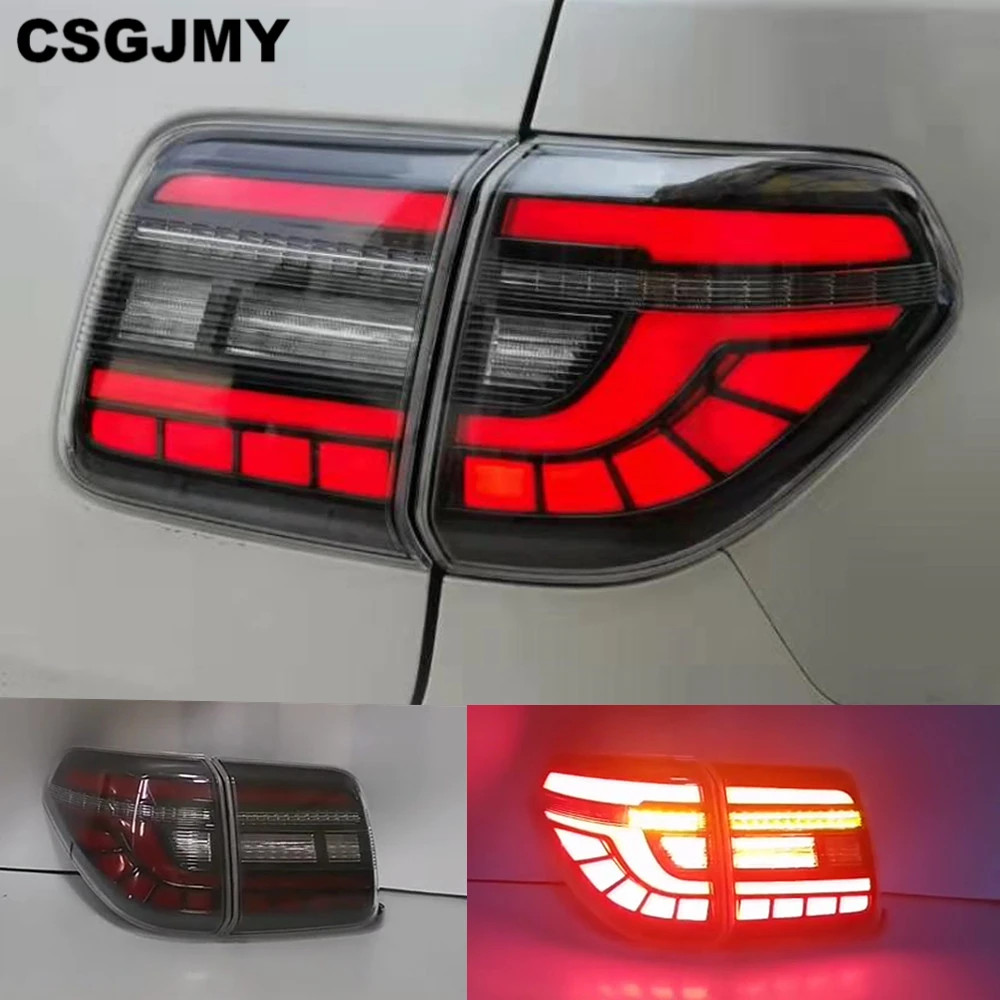 CSGJMY 2 шт задние фонари для Nissan Patrol Задний фонарь 2012- светодиодный задний фонарь, стояночный сигнал заднего хода, тормоз