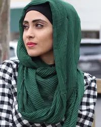 Z1 Высокое Качество Курчавость хлопок шаль Хиджаб длинные шары шарф Женщины wrap повязка на голову 180*90 см 10 шт./лот