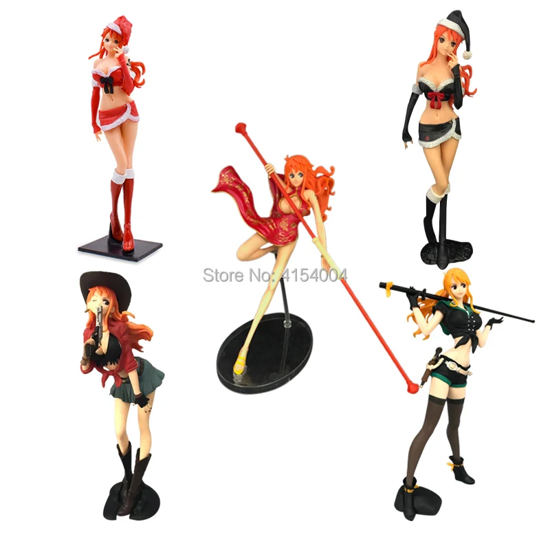 One Piece Figure Nami Vivi Boa Hancock Nico Robin Perona Pudding Reiju PVC Action Figure Collectible Model Christmas Gift Toy