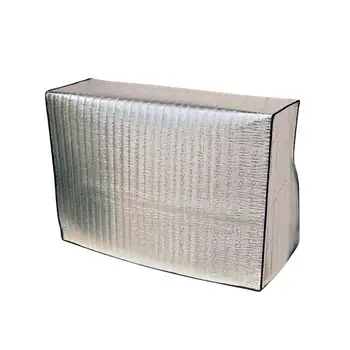 

Laser Metal Aluminum Film Cover Air Conditioner Cover Outdoor Air Conditioning Sun Shade Protection Silver 98x79x42cm