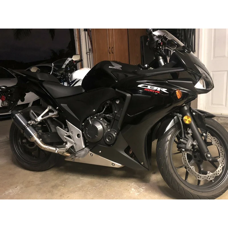 CBR500R CB500F CB500X выхлопная труба мотоцикла наконечник глушителя побега среднего соединения труба для Honda CBR500 CB500F CB500X 2013