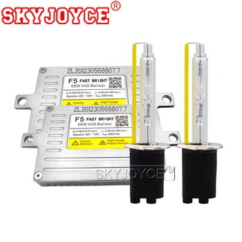 

SKYJOYCE AC 55W 5500K HID Headlight H1 H3 H7 H11 9012 D2H Xenon Bulb Kit 12V DLT F5 Fast Start HID Silm Block Ignition Ballast