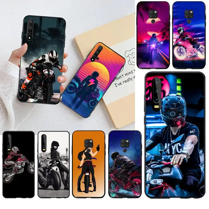 CUTEWANAN мягкий чехол для телефона с изображением мотоцикла Huawei P30 P20 lite Mate 20 Pro P Smart 2019