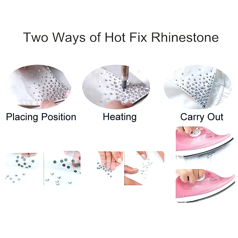 다색 2088 유리 크리스탈 AB 핫픽스 라인스톤, 8 빅 8 소형 핫픽스 아이언 온 라인스톤 E7053, 최고 품질
