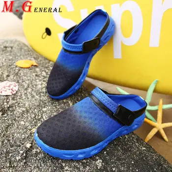 

Beach Men's Shoes Mesh Breathable Unisex Summer Sandals Clogs Thick Bottom Man Casual Shoes for Men Plus Sizes Soft Slippers C73