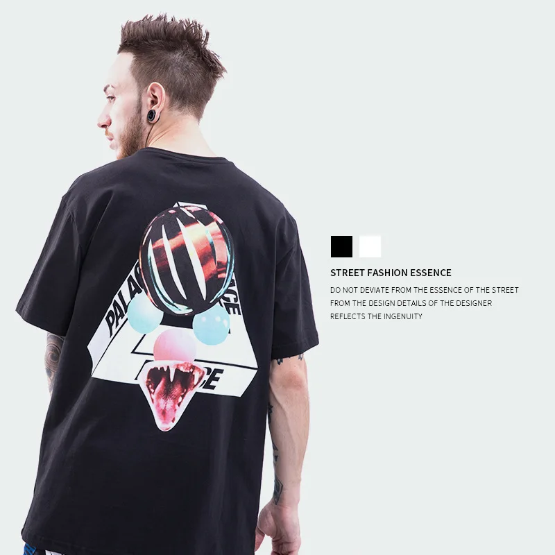 

Palace Life 18ss Men'S Wear Sans Ferg Cobra Teeth Triangular Men's Casual All-cotton T-shirt