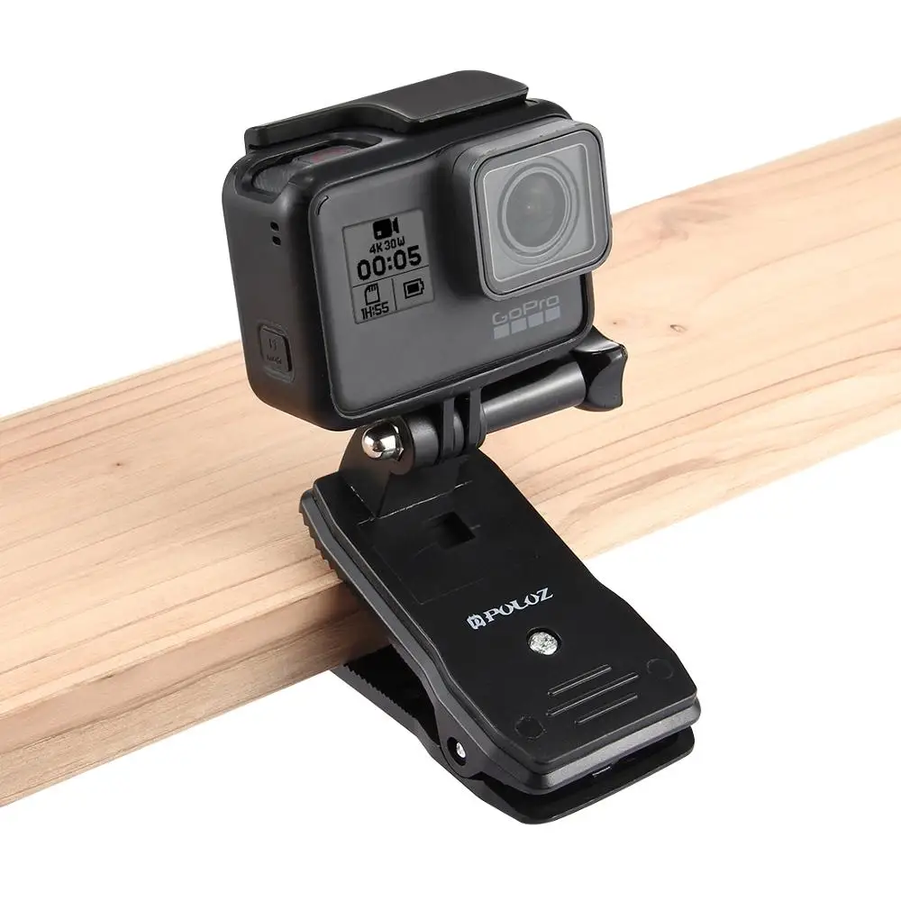 PULUZ 360 градусов вращающийся экшн-рюкзак для фотоаппарата шляпа быстроразъемное крепление для GoPro NEW HERO 7 6 5 4 3 для Xiaoyi и т. д