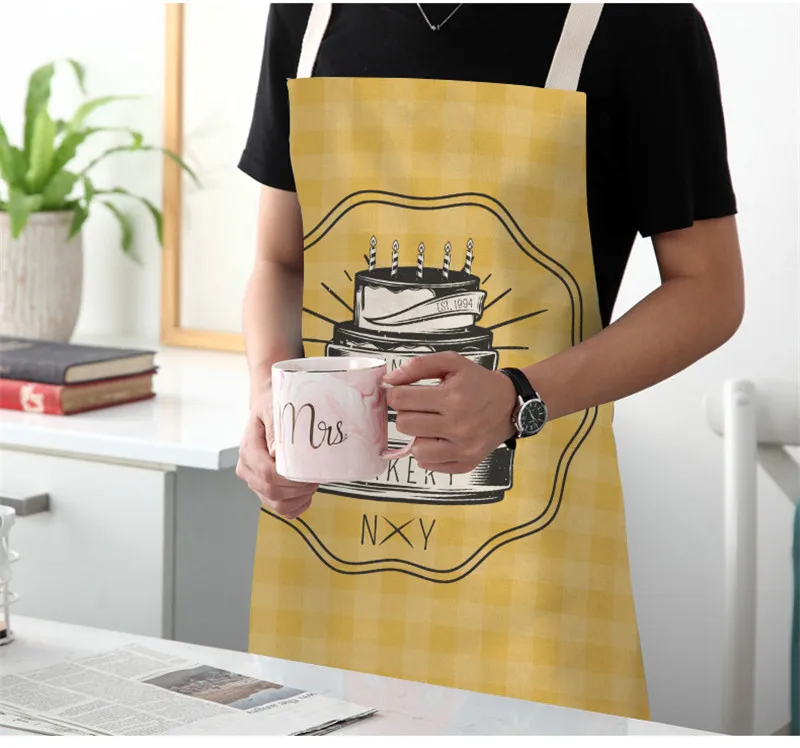 Bake Aprons Kitchen Aprons for Woman Home Decor Cotton Linen Sleeveless Apron Cooking Baking Waist Bib Tools