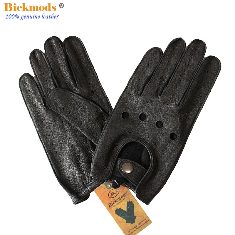 Deerskin Driver Gloves Men's Summer Autumn Single Thin Section Outdoor Riding Full Finger Motorcycle Gloves|Men's Gloves| - AliExpress