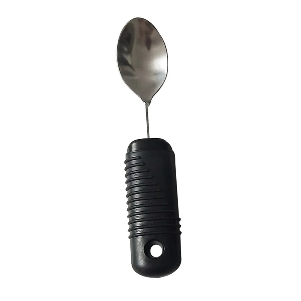 4pcs Portable Eating Aids Kit Classic Bendable Utensils Spoon Fork Eating Aids For Elderly Disability Patients Kids