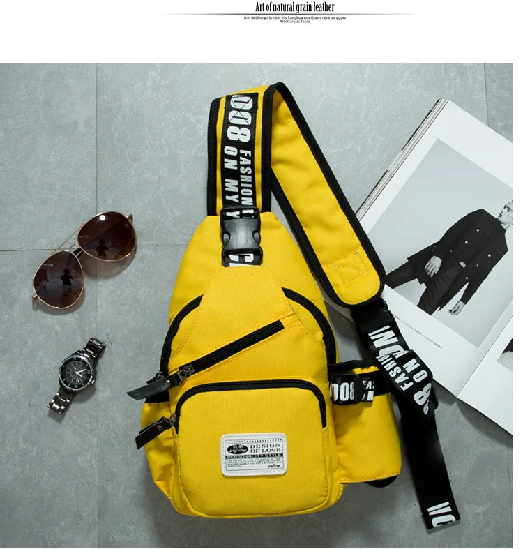 Yufang Мужская функция крутая Повседневная нагрудная сумка мужская упаковка Оксфорд Высококачественная брендовая мужская сумка-мессенджер дизайнерская сумка