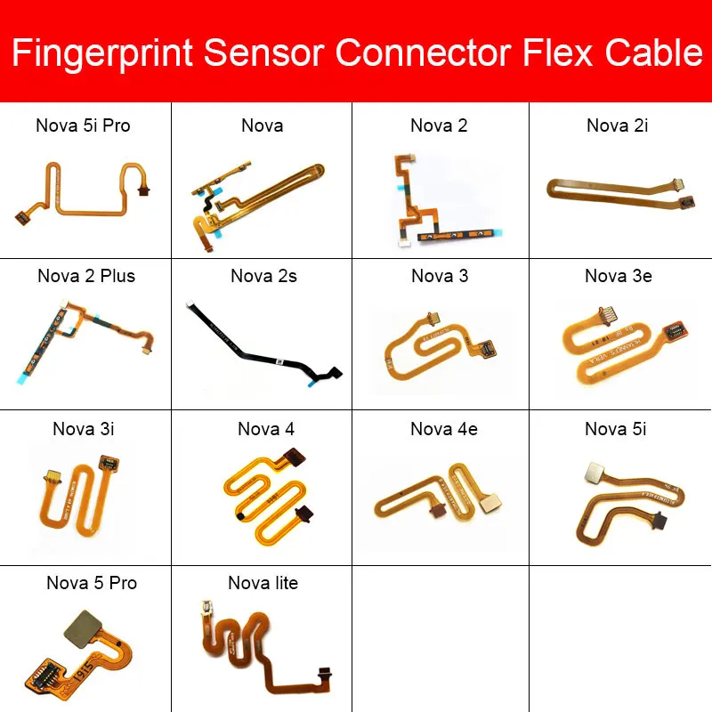 

Home Sensor Flex Cable For Huawei Nova 2 2s 2i 3 3e 3i 4 4e 5i 5 PLUS Pro Lite Menu Key Fingerprint Sensor Flex Ribbon Cable