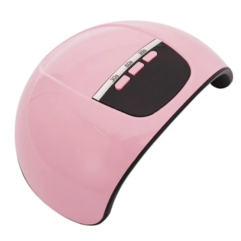 

Pink 45W Intelligent Induction Nail Lamp 15 LED Beads with Invisible Display Infrared Sensor UV Dual Light Source Quick-drying N