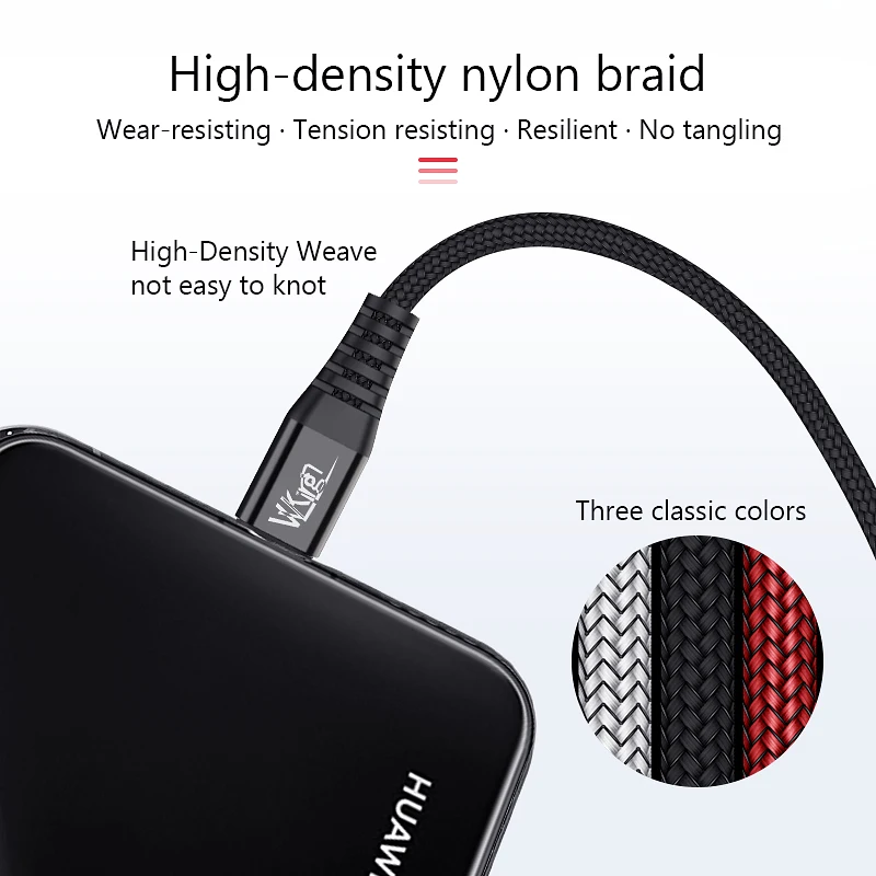 Зарядный кабель VVKing PD типа C 1 2 м быстрая зарядка для Samsung Huawei Xiaomi MacBook PD3.0 Type