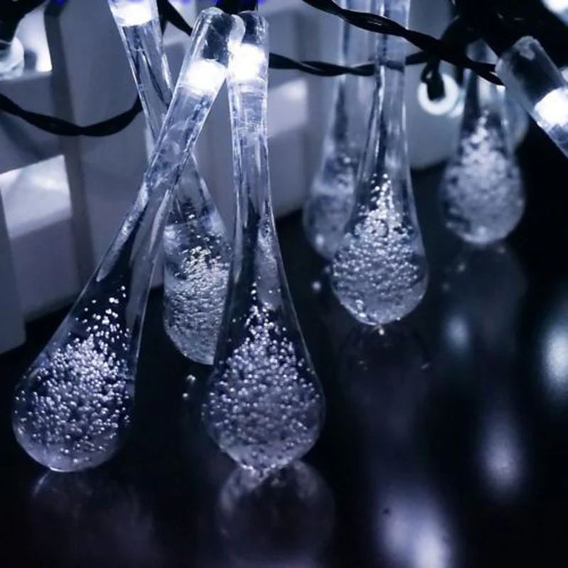 Outdoor Solar Powered 30 LED String Light Garden Path Yard Landscape Lamp Decora