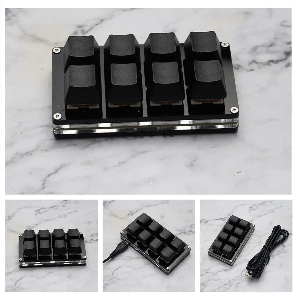 Mini Teclado Mecânico Preto Osu Gaming Programming Teclas Personalizadas para Photoshop Numpad Chaves Chaves Chaves Chaves Chaves Chaves Chaves 16 Chaves - Imagem 2
