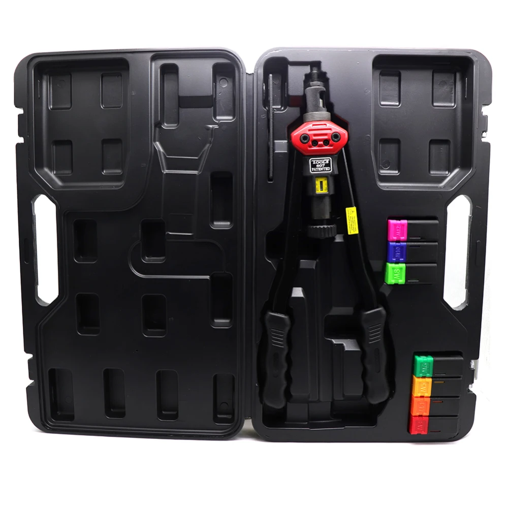 

BT-607 Rivet Nut Gun Manual Riveter Gun Set M3 M4 M5 M6 M8 M10 M12 Heavy Hand Inser Nut Tool Portable Manual Mandrels