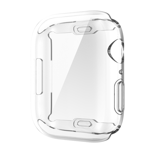 Case For Apple Watch Case 45mm/41mm/44mm/40mm/42mm/38mm 360 Full Soft Clear TPU Screen Protector for iwatch 3/4/5/6/SE/7