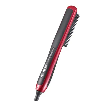 

Hair Comb Brush Multifunctional Quick Beard Hair Straightener Curling Curler Show Cap Men Beauty Hair Styling Tool