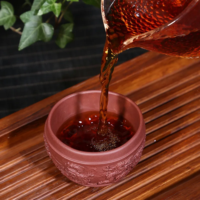 Clay Small Cup Large Size Master Cup Wholesale Yunlong Teacup Entirely Handmade Genuine Product Set Kung Fu Tea Accessories