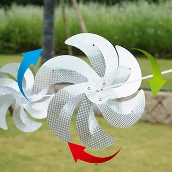 

Garden Home Outdoor Farm Reflective Flash Scaring Birds Fish Pond Pet Orchard Sparkly Silver Pest Control Repellent Pinwheel