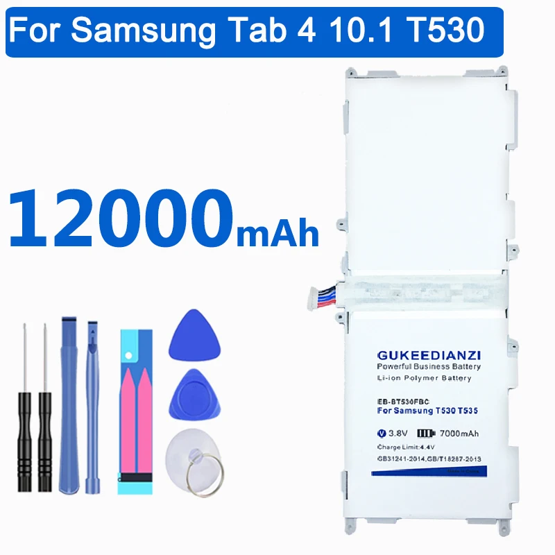 12000 мАч EB-BT530FBC батарея для планшета samsung GALAXY Tab 4 SM T530 T531 T535 литий-ионная литий-полимерная батарея