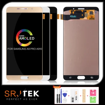 

Warranty 6.0" AMOLED/TFT Display for SAMSUNG Galaxy A9 LCD Screen Touch Digitizer 2016 A9 Pro A910 A9100 Display Replacement