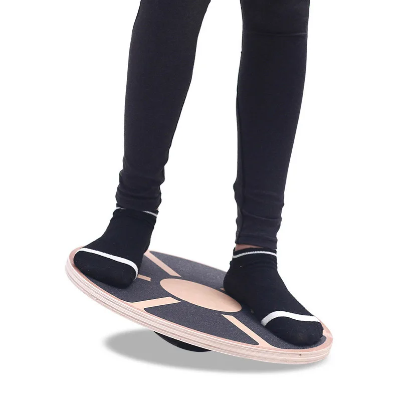 Wooden Balance Board Plate Yoga Balancer Anti-skid High Level Training Balance Gym Board Exercise Fitness Equipments Accessories