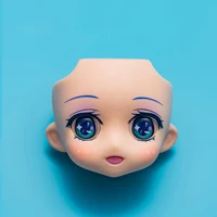 Ymy Body Replacement Face Plates Open Eyes Movable Eyes For Gsc Clay Man Ob11 Head Split Gsc Doll Face 1/12bjd Doll Accessories 2