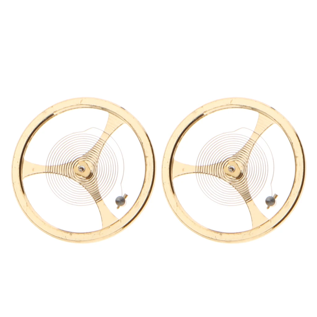2pack 46941 46943 Movement Balance Wheel, Hairspring Watch Repair Accessory
