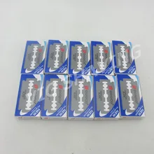 100 шт. Dorco двухстороннее безопасное лезвие бритвы(10 маленьких коробок