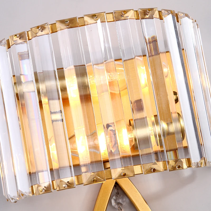 Gold Aisle Entrance Crystal bottom Tear Drop Wall Light 5 Gold Aisle Entrance Crystal bottom Tear Drop Wall Light 5