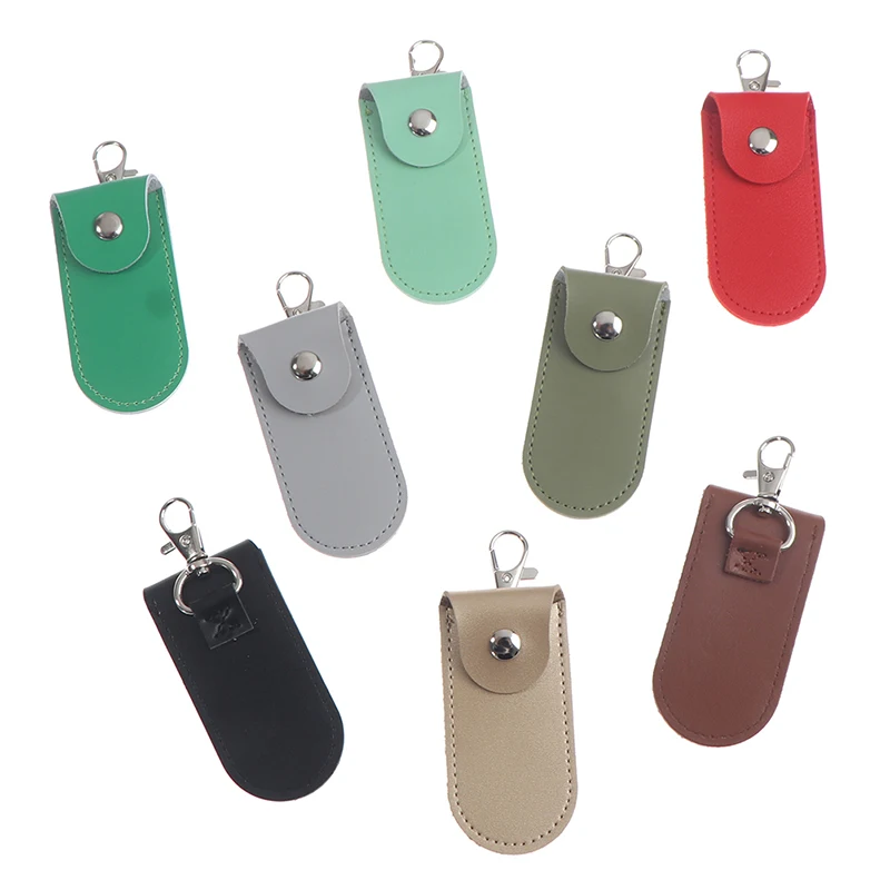 USB Flash Drive Case 1pc Pouch Bag Case Protective Leather Key Ring For Usb Flash Drive Pendrive Memory Stick OTG