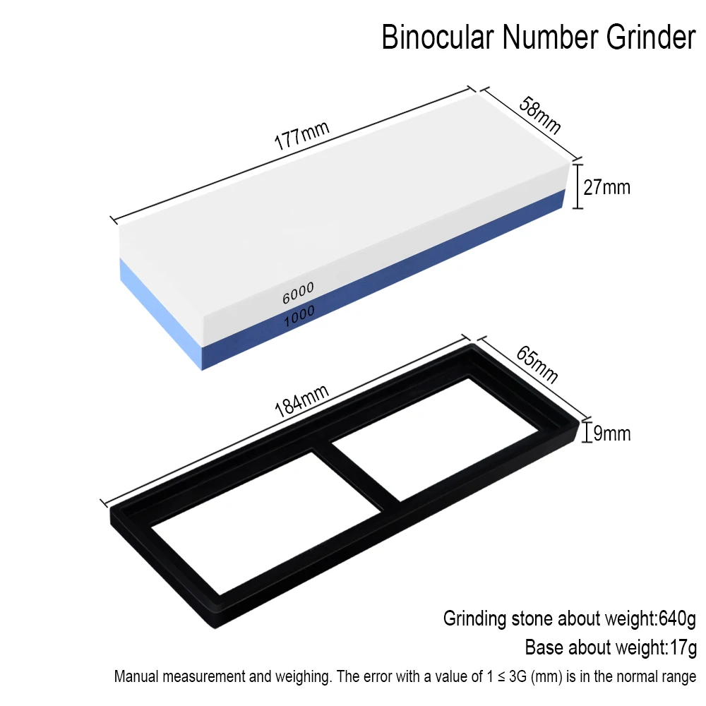 Точилка для ножей шлифовальные камни система шлифовального камня водный камень хонинговальный кухонный инструмент 240 400 800 1000 3000 6000 Зернистость - Цвет: 6000 1000  grit