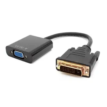 

DVI to VGA Conversion Cable Old Computer Graphics Interface Conversion Cable DVI-D 24+Pin Male to VGA Female Video Adapter Cable