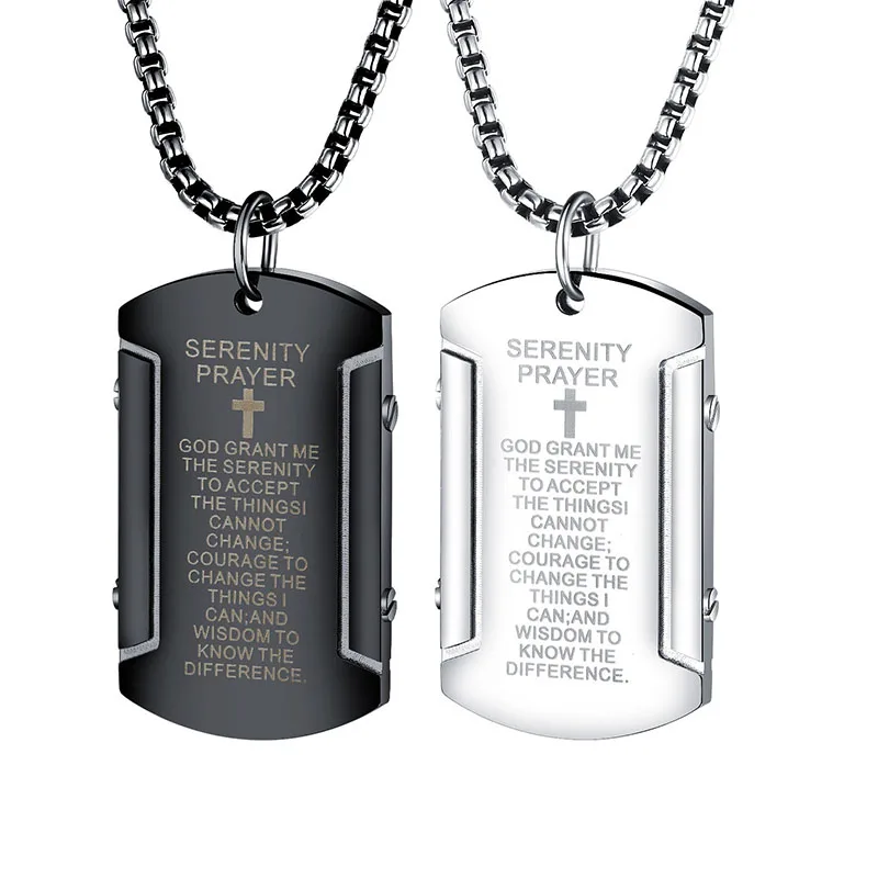 

Trendy Pendant Necklace Men Punk Stainless Steel Cross Kolye Bijoux Hip Hop Colar Masculino Necklaces Chain Jewelry Choker Homme