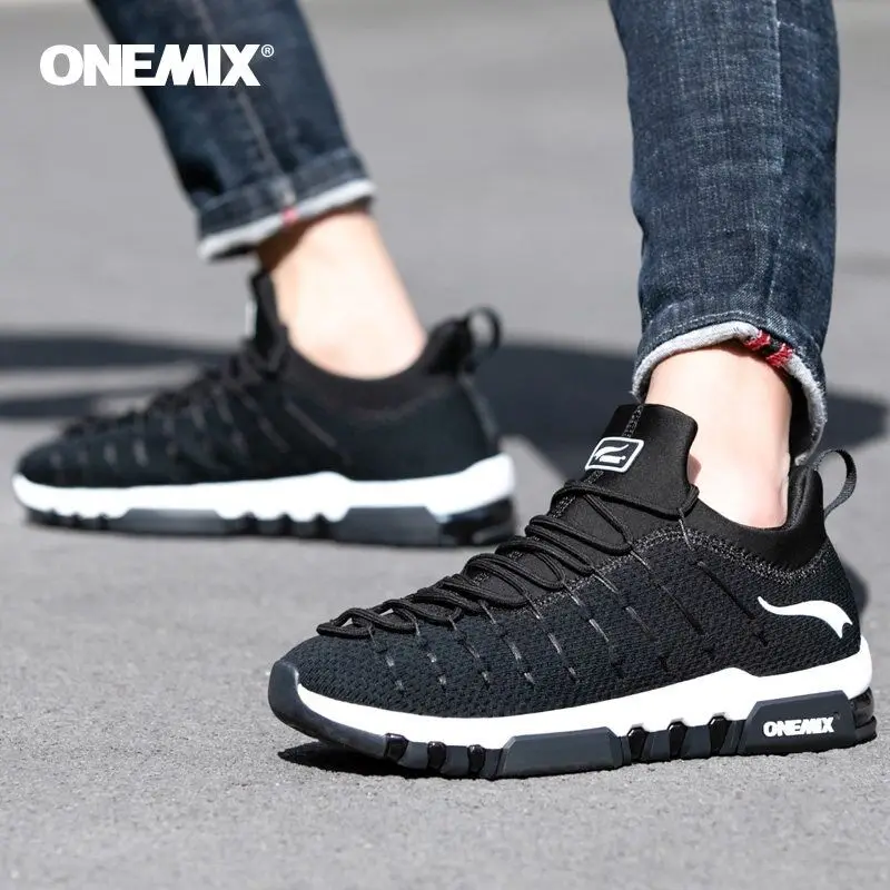 

ONEMIX 2020 Running Shoes Casual Shoes Couple Sports Shoes Wear-Resistant Non-Slip Shock Absorption full palm Air Cushion Shoes