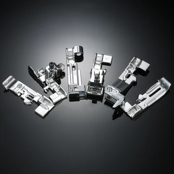 

6pcs Optional Over lock Feet Set Professional Presser Foot Kit Sewing Tools for Juki Singer Brother
