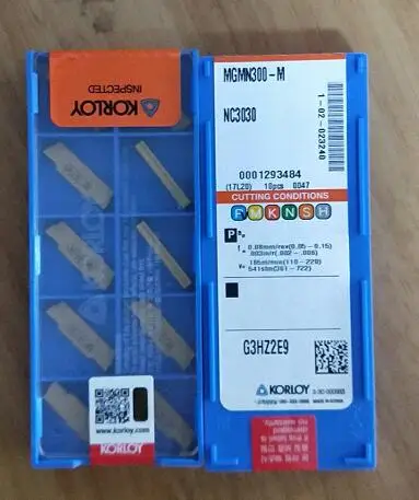 MGMN300-M NC3030 KORLOY токарные инструменты Новые оригинальные высокие качественные ножи Карбидное лезвие MGMN300-M NC3030