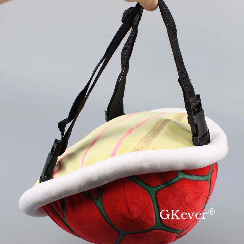 Mario Bros Koopa Troopa Turtle Shell Plush Backpack 2 Colors Kids Funny Bag Stuffed Toys 28*27 cm