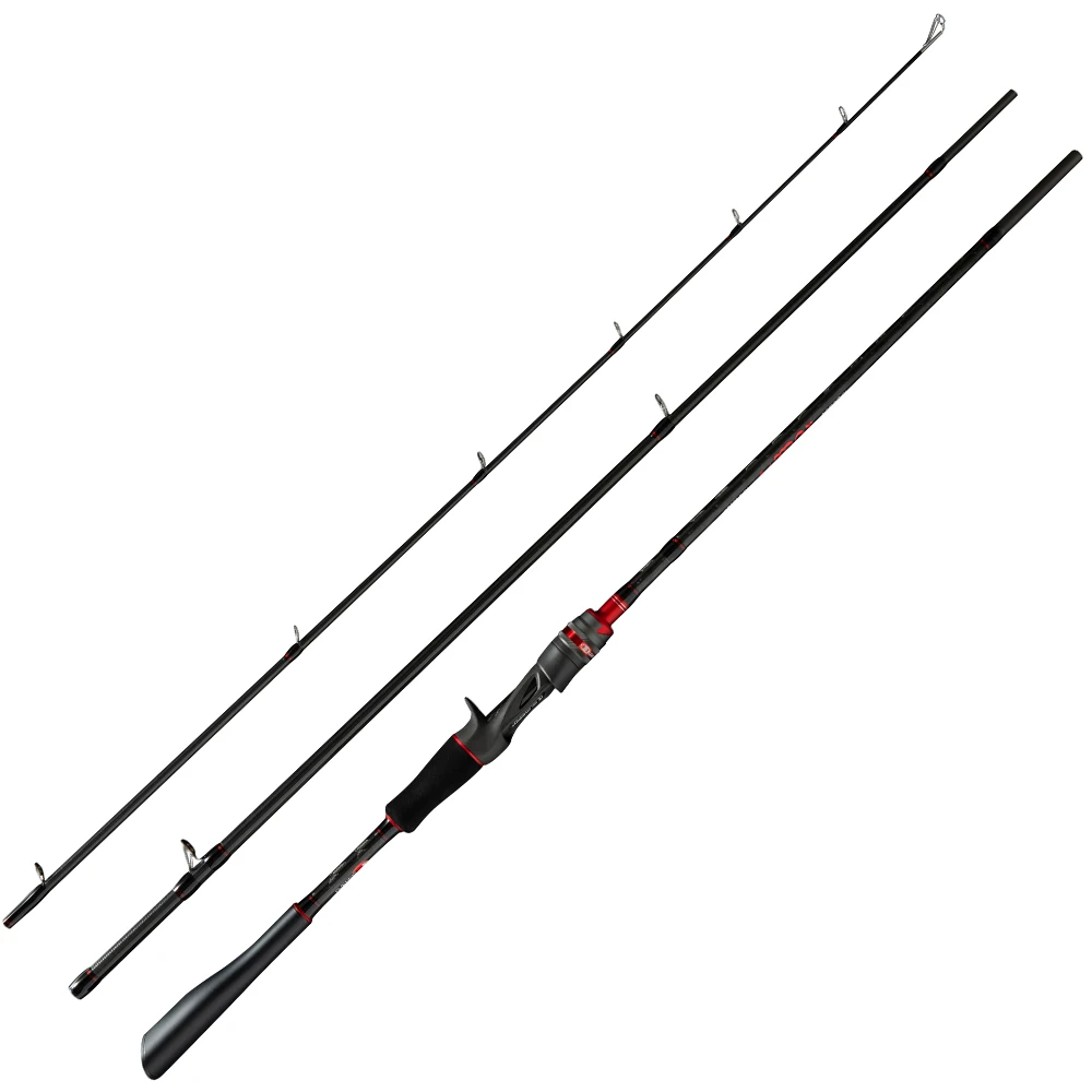 BUDEFO ROCK Carbon Spinning Casting Fishing Rod with 1.98m 2.28m 2.43m  2.58m 2.70m 3.00m Baitcasting FUJI Guide FAST Rod