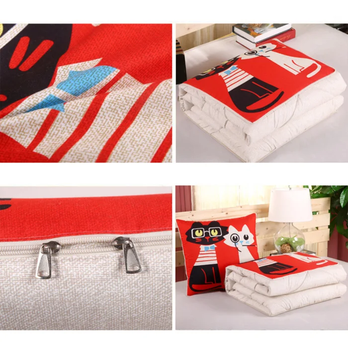 Dual Purpose Sofa Cushion Quilt Office Nap Air Conditioner Quilt Multi-Function Folding Cushion UYT Shop