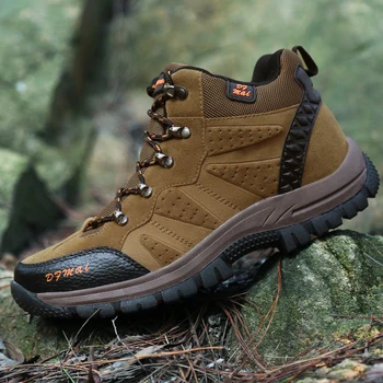 

Hiking Boots Men Outdoor Trekking Shoes Winter Climbing Mountain Walking Leather Treking Trail Sneakers Botas Hombre