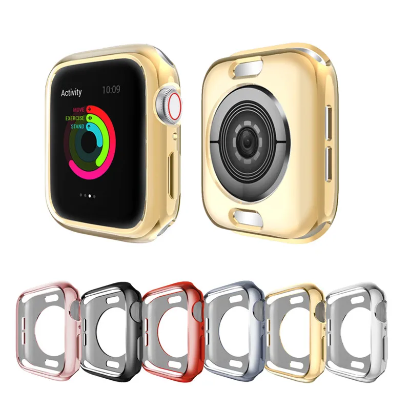 Мягкий защитный чехол для Apple Watch ТПУ устойчивый к царапинам 42 мм 38 40 44 iWatch 5 4 3 2 1 |