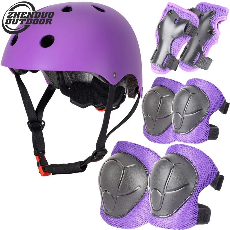 Protective Helmet Set Child Roller-skate Protection Gear Helmet Balance ...