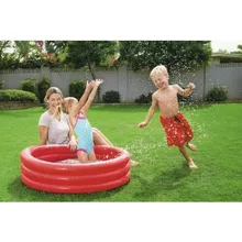 Детский надувной бассейн Bestway 51024, 102х25см, 101л красный