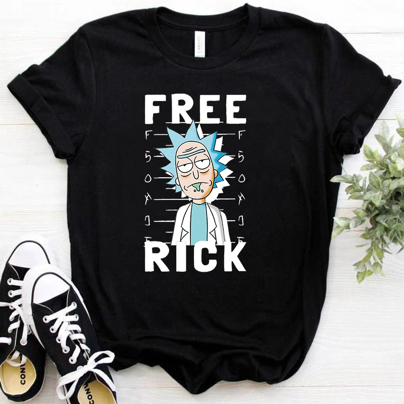 Camiseta de dibujos animados de Rick Morty para mujer, camiseta Harajuku de dibujos animados de Anime Ullzang, Camiseta estampada de los 90, para mujer 2021|Camisetas| - AliExpress