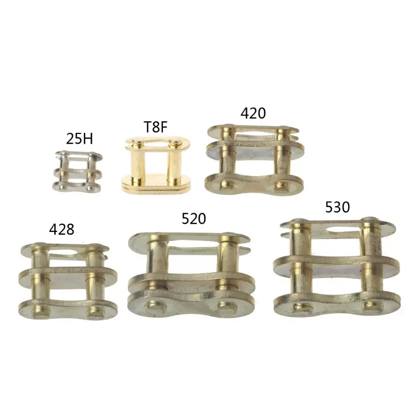Motorcycle Chain Joint Link 25H# T8F# 420# 428# 520# 530# Connector Buckle Ring Motorcycle Chain Rep Tools .