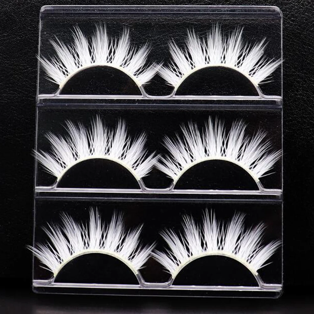 Hbzgtlad 3pair White Eyelashes Cosplay Makeup Natural Long Cross Strip False Eye Lashes -Outlet Maid Outfit Store H3051e106697a4773b8fc41d0d5d33ba3w.jpg