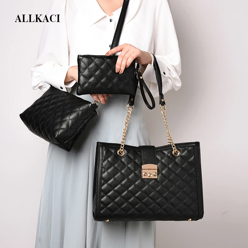 

Retro Luxury 3 Sets Handbags Women Bags Designer PU Leather Shoulder Bags for Women 2020 Large Hand Bag Soft Top-handle Bags5657